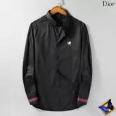 man dior chemises coton slim fit chemise long sleeves dior man france di1804